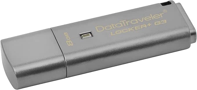 Memoria USB Kingston DataTraveler Locker+ G3, destacando la seguridad en USB