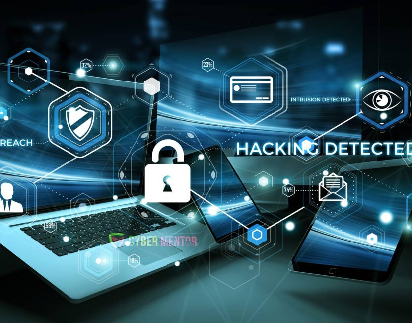 Interfaz de seguridad digital detectando ciberataques a empresas en 2026